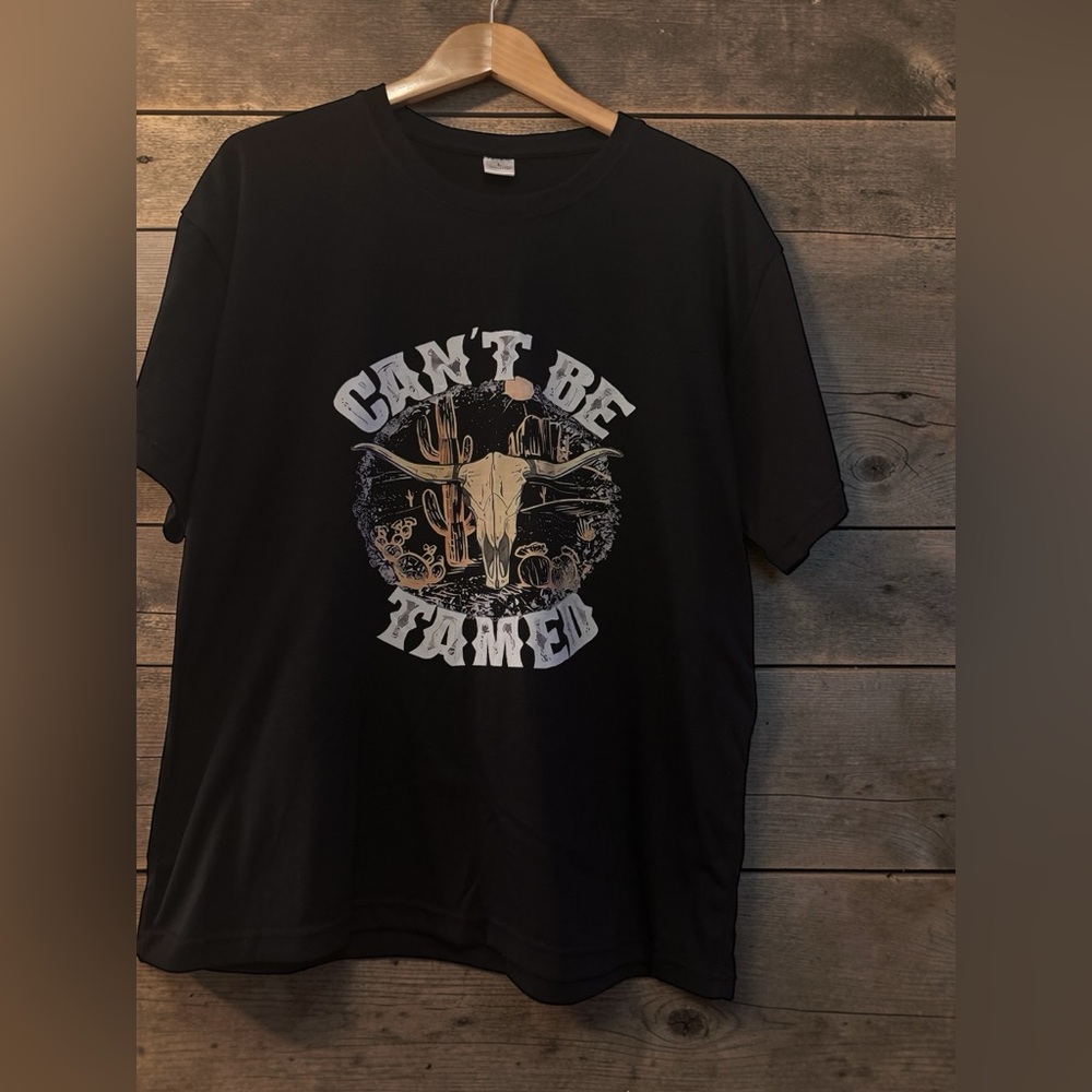 Can't Be Tamed Black T-Shirt - Picture 7 of 10